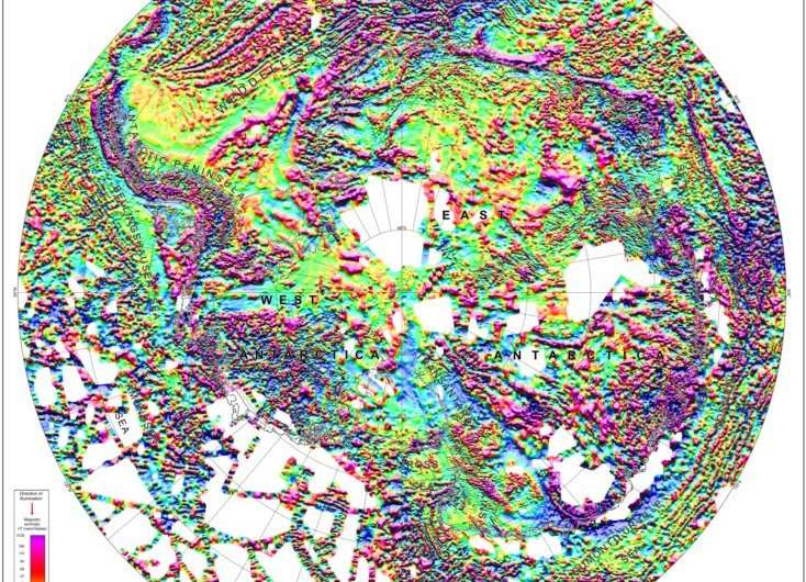 New anomaly map helps unveil Antarctica