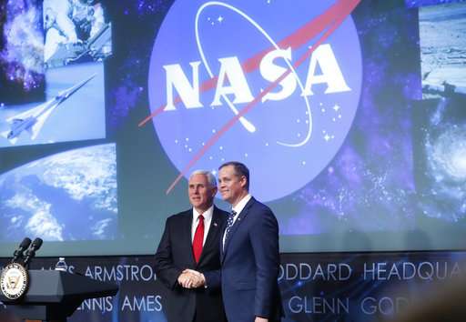 New NASA boss gets 'hearty congratulations' from space