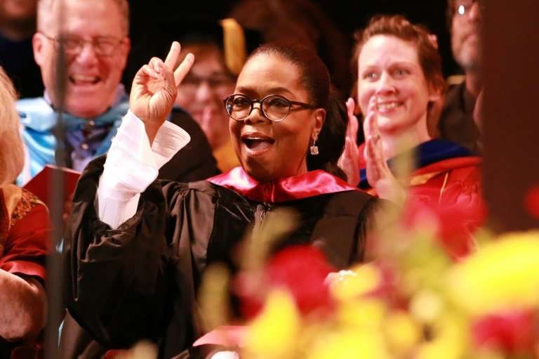 Oprah Winfrey, seen addresssing the USC Annenberg School for Communication and Journalism commencement ceremony in May, has agre