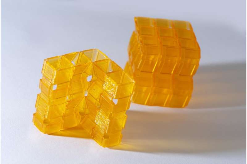 Origami, 3-D printing merge to make complex structures in one shot