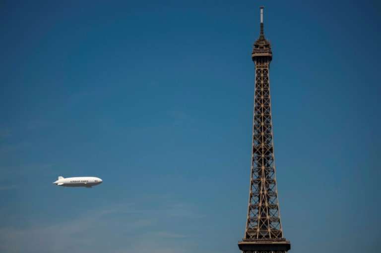 Paris used an airship in 2014 to measure air pollution
