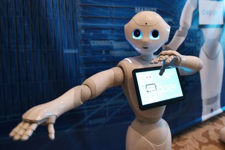 Pepper robots by SoftBank Robotics showcased their ability to read human emotions