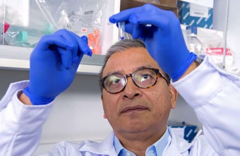 Peruvian genetics specialist Ricardo Fujita works at his lab in the San Martin de Porres University in Lima