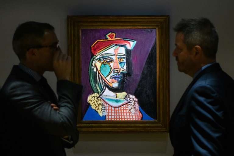 Picasso's &quot;Femme au beret et a la robe quadrillee (Marie-Therese Walter)&quot; will go under the hammer on February 28 afte