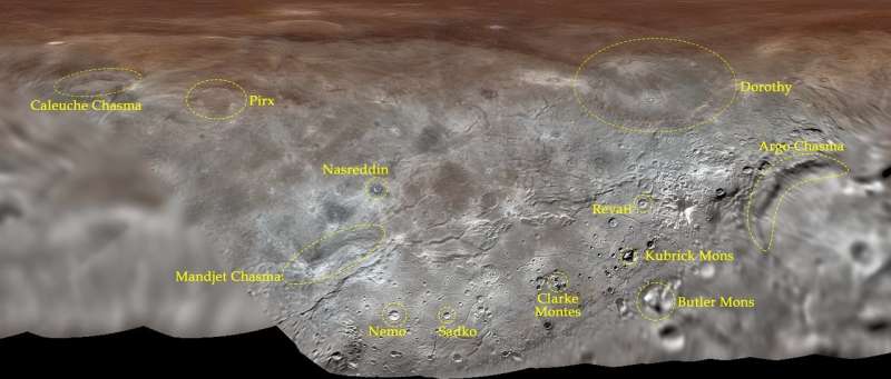 Pluto’s Largest Moon, Charon, Gets Its First Official Feature Names