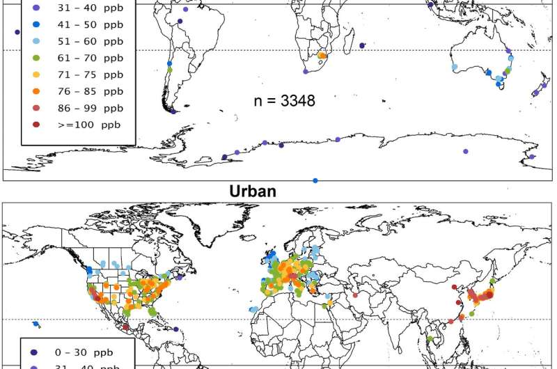 Powerful new dataset reveals patterns of global ozone pollution
