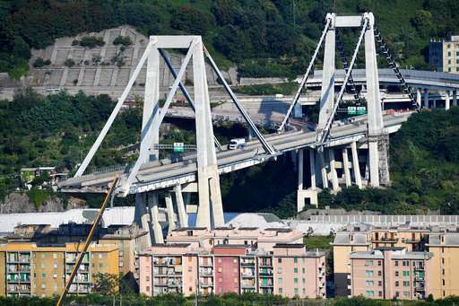 Report: Experts knew Genoa bridge had weakened 20 percent