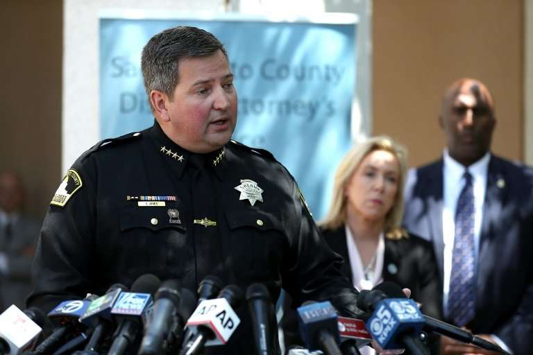 Sacramento County Sheriff Scott Jones announces the arrest of DeAngelo, who investigators traced using a public genealogy websit