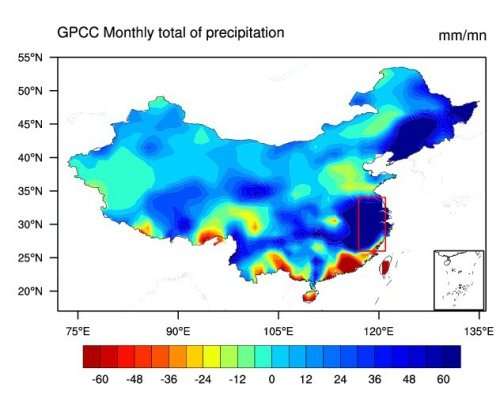Scientists find culprits for extreme rainfall over Yangtze River in May 2016