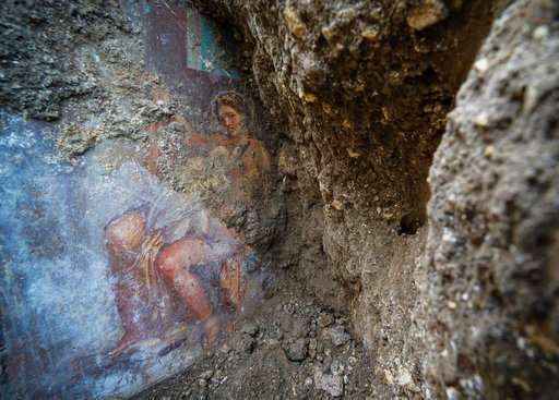 Sensual goddess fresco discovered in ancient Pompeii bedroom