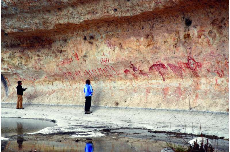 Shelters with echoes thought to be preferred sites for prehistoric rock art