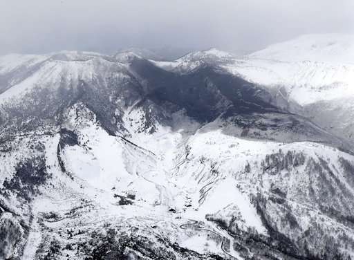 Skiers injured by flying rocks on Japanese volcano