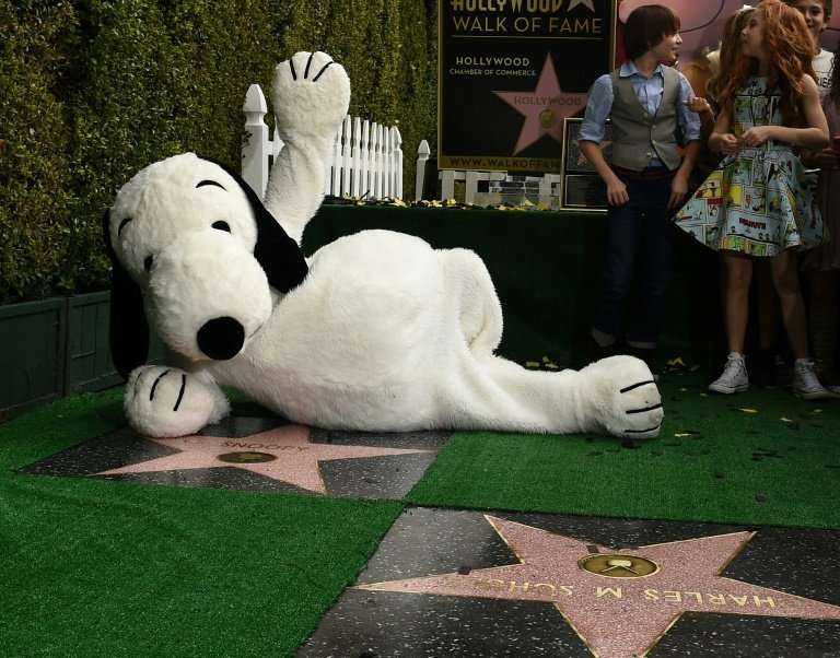 Snoopy gets a star on the Hollywood Walk of Fame