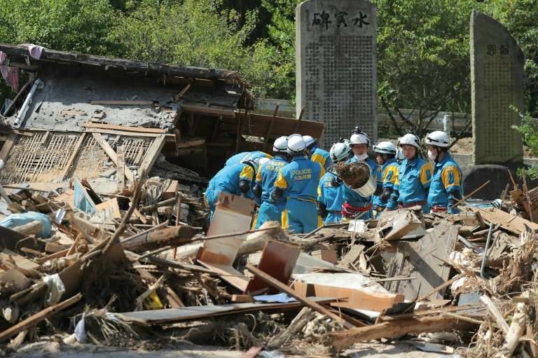 Some 4,700 survivors were forced to evacuate the disaster area, where homes were reduced to rubble by the floods and landslides