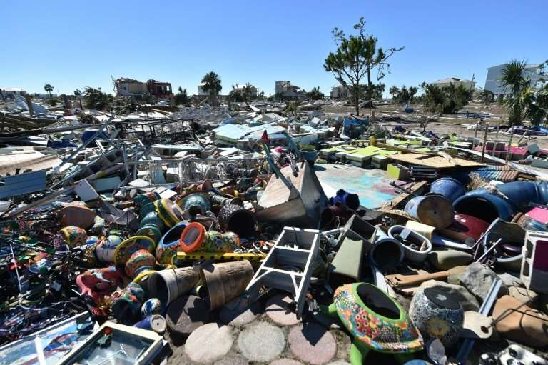 Some areas of Mexico Beach are simply a giant wasteland of debris