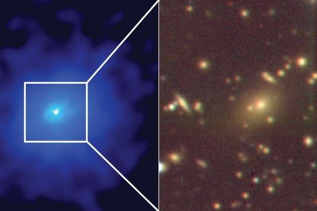 Sprawling galaxy cluster found hiding in plain sight