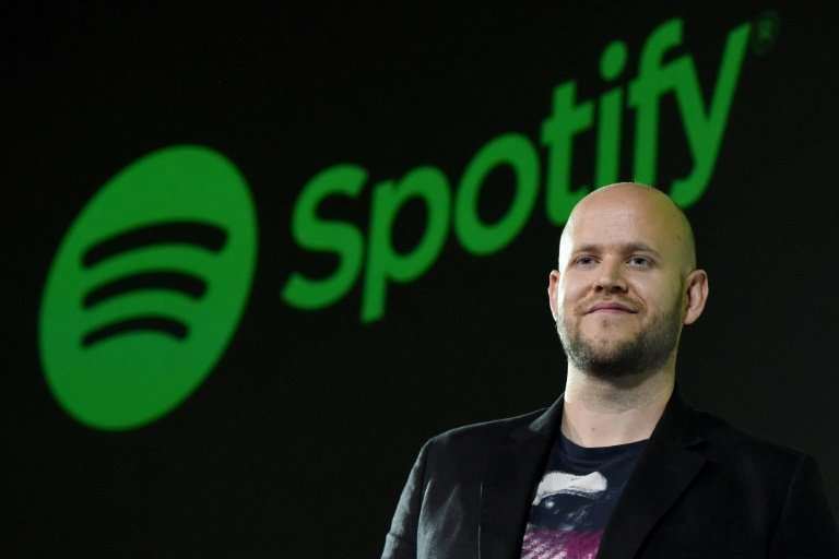 Swedish music streaming service Spotify, whose CEO Daniel Ek is seen here, saw shares drop after a disappointing quarterly updat