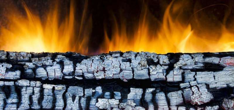 Sweep wood ash from fireplace to garden