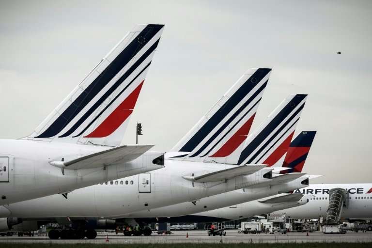 Tailspin: Air France share prices have plummeted this week