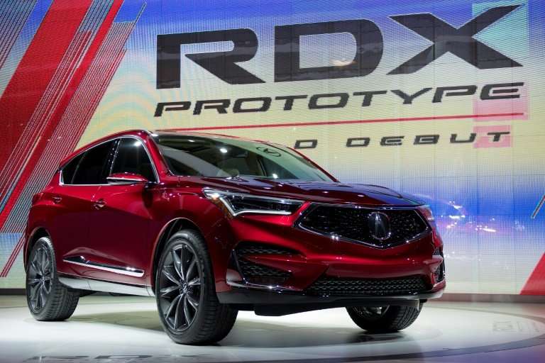 The Acura RDX prototype is introduced during the 2018 North American International Auto Show in Detroit, Michigan, on January 15
