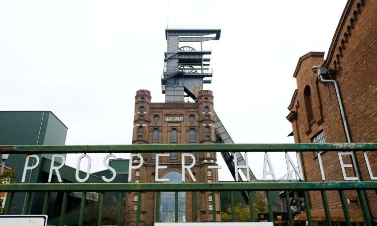The headframe of the Prosper Haniel coal mine in Bottrop, which closes on Friday, is Germany's last black coal mine