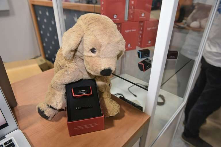 The Jagger &amp; Lewis emotional and activity tracker for dogs is seen at the 2018 Consumer Electronics Show