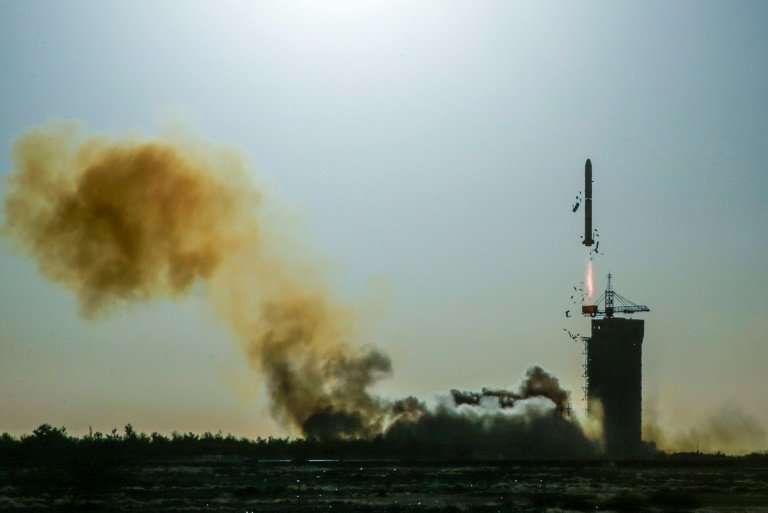 The Long March-2C rocket lifts off from the Jiuquan Satellite Launch Centre