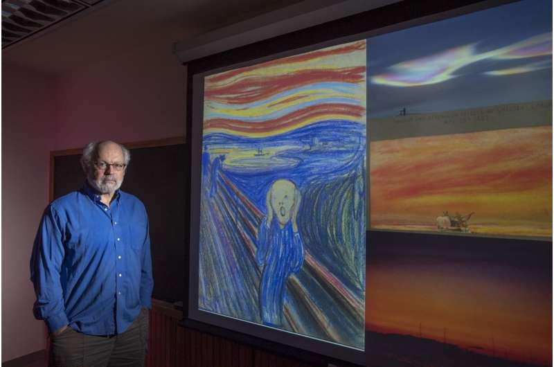 The Scream: What were those colorful, wavy clouds in Edvard Munch's famous painting?