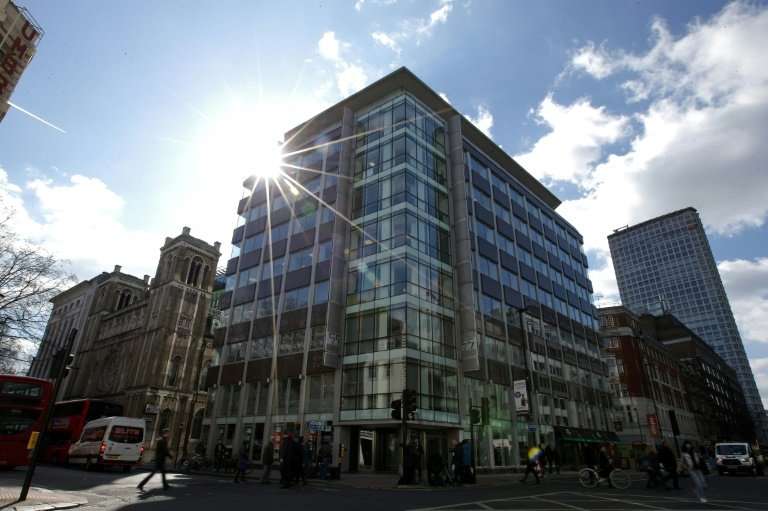 The shared building which houses the offices of Cambridge Analytica are pictured in central London