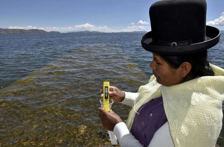 The wastewater contamination comes mainly from three urban centers around the lake, which straddles the Peru-Bolivia border