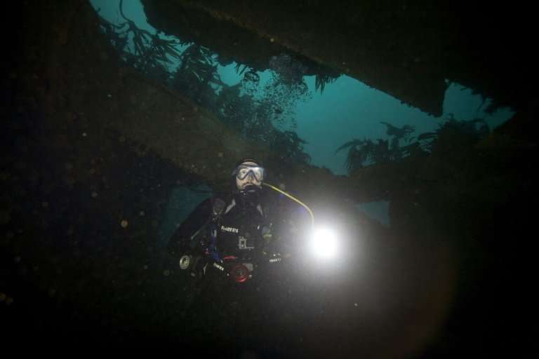 The wreck of the super tanker Amoco-Cadiz has become a popular haunt for divers