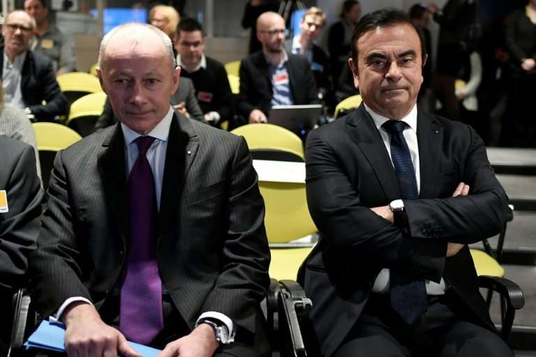 Thierry Bollore (left) has been named deputy, and possible successor, to Carlos Ghosn (right) as head of Renault
