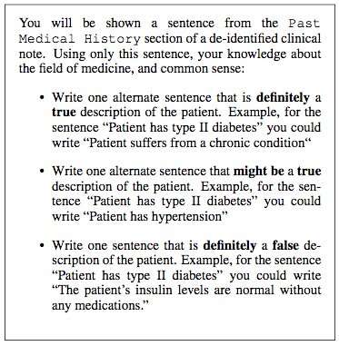 Toward language inference in medicine