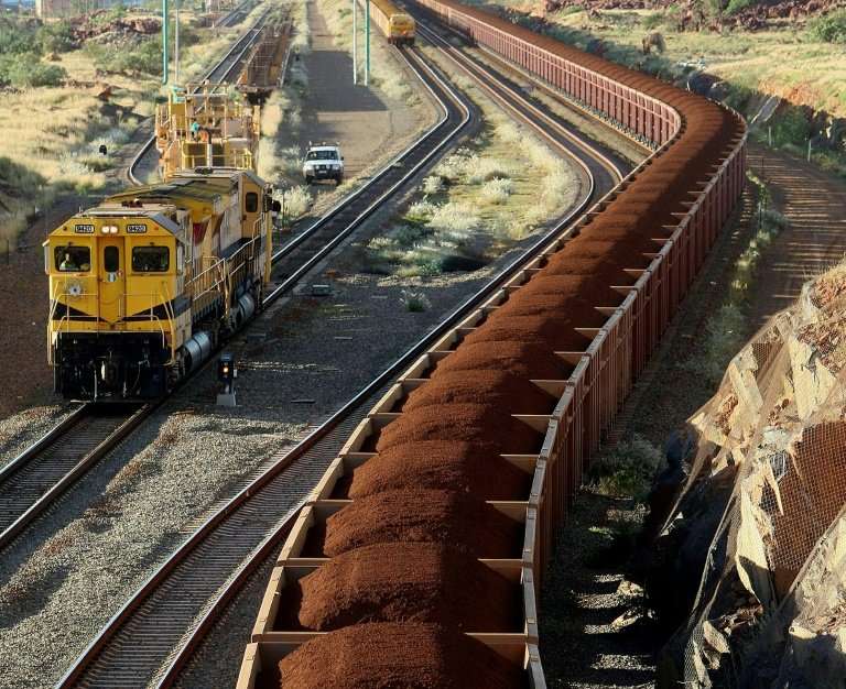 Trains are used to transport thousands of tons of iron ore through remote parts of Western Australia