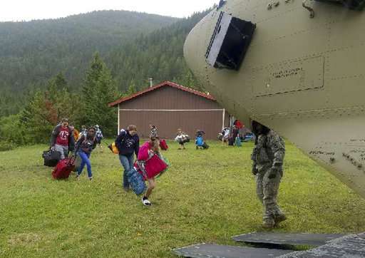 Trapped campers, swimming bears in Montana as floods hit US