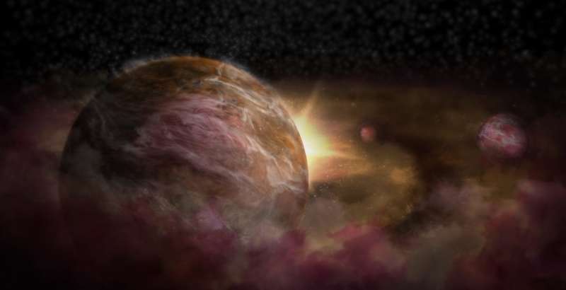 Trio of infant planets discovered around newborn star