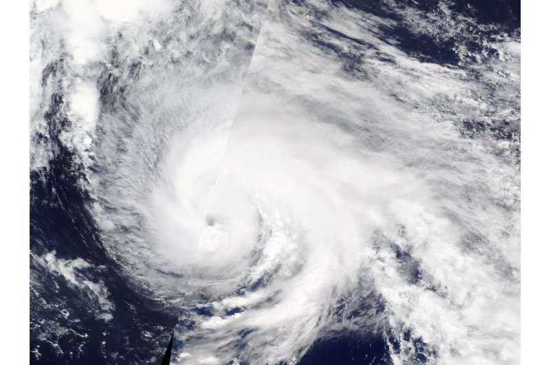 Typhoon Wukong opens an Eye to NASA's Terra satellite