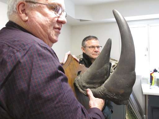 University recovers stolen black rhino horn