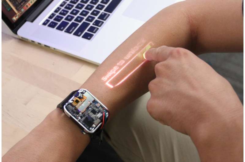 Using your arm as a smartwatch touchscreen