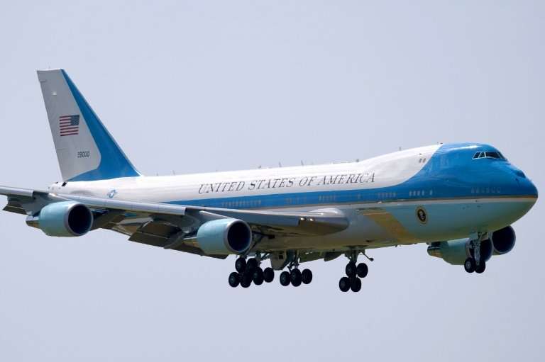 US presidents have used a specially-outfitted Boeing 747 as Air Force One since 1990