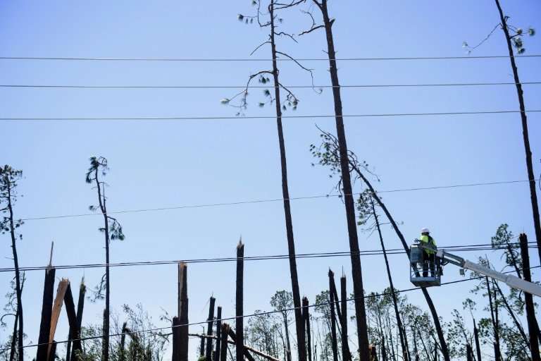 Utility workers have been working nonstop since Hurricane Michael devastated a wide swath of the Florida coast, but many area re