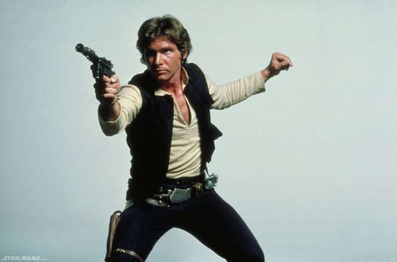 Versions of Han Solo's blaster exist – and they're way more powerful than real lightsabers would be