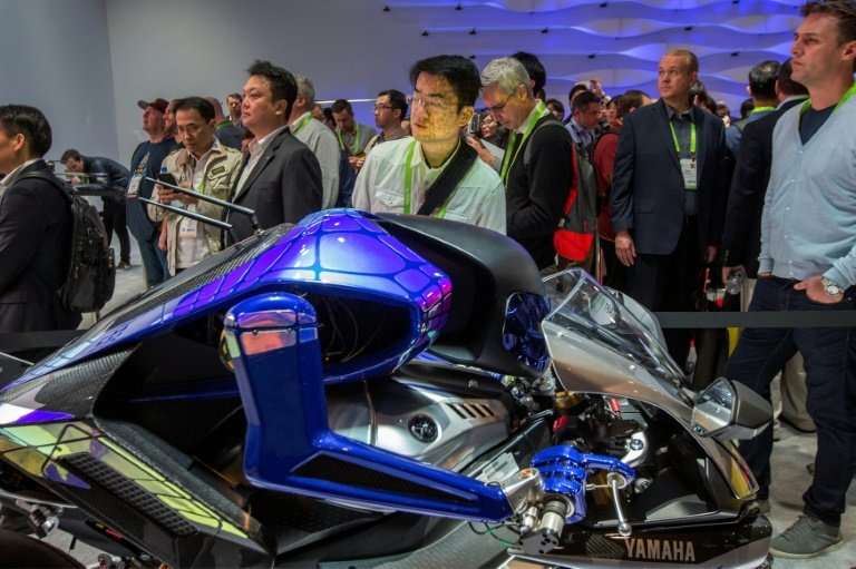 Yamaha's 'Motoroid' concept electric motorcycle reaches speeds topping 200 kilometers per hour but is blind, relying on pre-prog