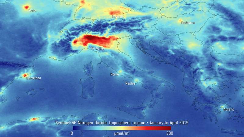 19 EU member states record nitrogen dioxide concentrations above the annual limit value in 2018