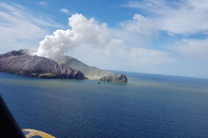 According to New Zealand authorities there has been a steady decline in activity at the volcano on White Island but it remains u