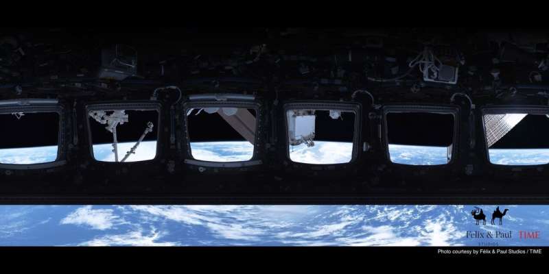 A virtual reality camera captures life and science aboard the space station
