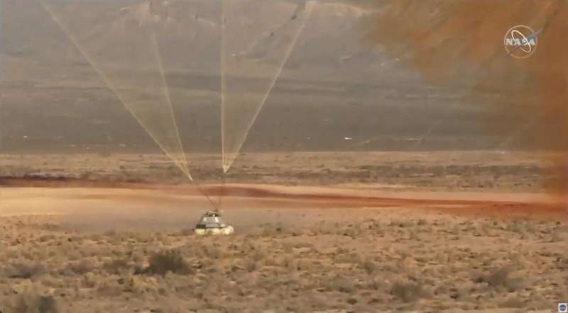 Boeing crew capsule launched mile into air on test flight