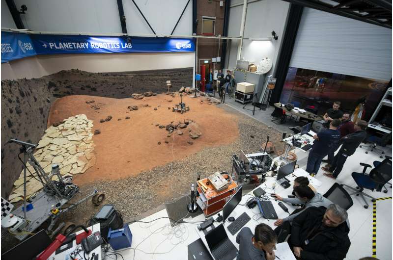 ExoMars software passes ESA Mars Yard driving test