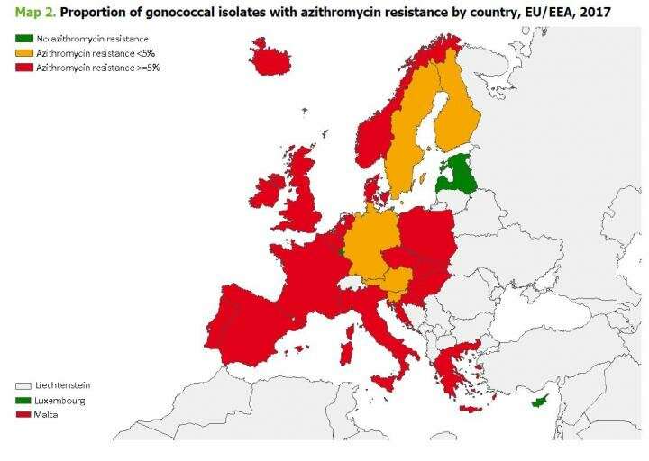 Gonorrhoea: Drug resistance compromises recommended treatment in Europe