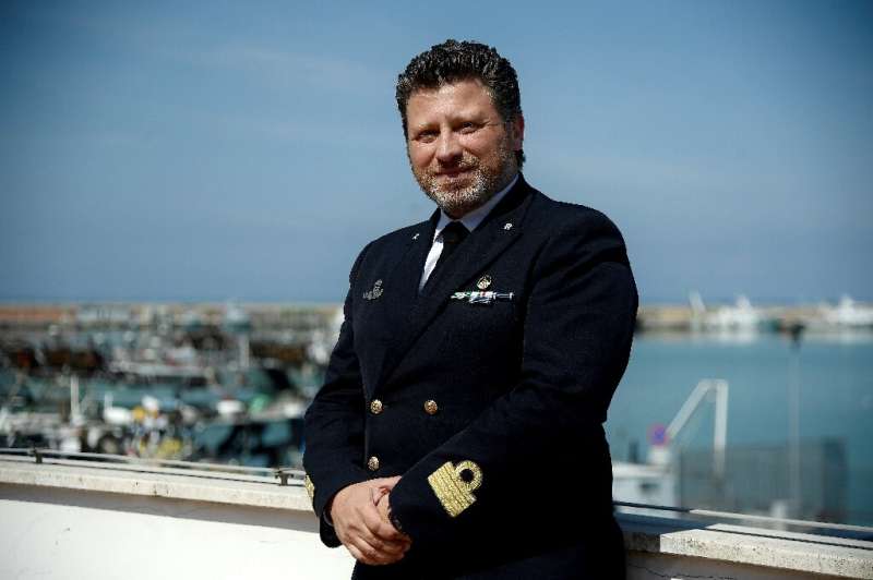 Harbour master Mauro Colarossi (pictured) says that the rubbish in the sea &quot;all comes from people, from lakes and rivers&qu